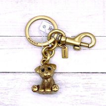 Coach Creatures Puppy Bag Charm	Metal Gold CC568 New With Tags - £76.29 GBP