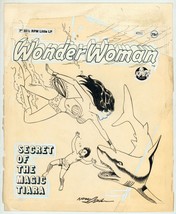 Signed Neal Adams Russ Heath Original Cover Art Wonder Woman Power Records #2311 - £2,291.89 GBP