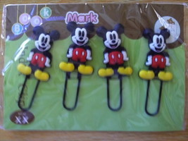 NIP/NWOT/2 Se Ts Of 4/DISNEY/MICKEY MOUSE/CARTOON/CHARACTER/PAPER CLIPS/BOOKMARKS - £7.99 GBP