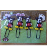 NIP/NWOT/2 SETs OF 4/DISNEY/MICKEY MOUSE/CARTOON/CHARACTER/PAPER CLIPS/BOOKMARKS - $10.00