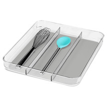 Madesmart Clear Soft Grip Utensil Tray (Grey) - £36.94 GBP