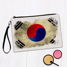 South Korea : Gift Makeup Bag Distressed Flag Vintage Korean Expat Country - £9.58 GBP