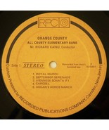 ORANGE COUNTY (NY) ALL COUNTY ELEMENTARY JUNIOR HIGH BAND. Private press... - £15.79 GBP