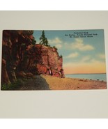 MAINE - POSTCARD - CATHEDRAL ROCK, BAR HARBOR, ACADIA PARK  &#39;30&#39;s Color ... - $6.92