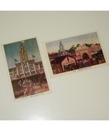 JAPANESE POSTCARDS x 2 - 1930&#39;s Geisha. Color tinted. Rising Sun. Milita... - $24.70