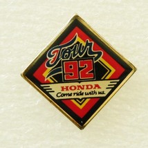 HONDA TOUR 1992 PIN BADGE -  vintage motorcycle / bike collectible. Used... - $9.89