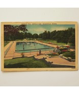 INDIANA - GARFIELD PARK, INDIANAPOLIS - 1940&#39;s COLOR POSTCARD - SWIMMING... - $5.93
