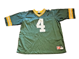 Jersey Brett Favre XL Nike Team Green Bay Packers NFL Adult Green Shirt - £21.89 GBP