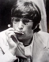 Beatles 2-Sided 11X14 Poster John Lennon playing Harmonica + The Fab Four Photo - £11.93 GBP