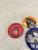 VTG The Beatles Pins Lot Of 7 Pins 1960’s I Needed Help Band Pins - £79.13 GBP