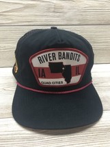 River Bandits Cap Hat IA IL Quad Cities Baseball Trucker Farmer Rare Mes... - £19.68 GBP