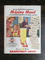 Vintage 1945 Florida Grapefruit Juice Full Page Original Ad 324 - £5.44 GBP