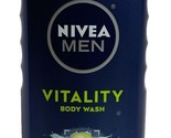 Nivea Men Vitality Body Wash Lime &amp; Sage 16.9 Oz. - £8.72 GBP