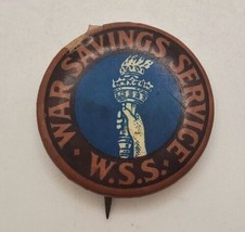 War Savings Service W.S.S. Button Pin Pinback Vintage Whitehead &amp; Hoag Co. - £15.66 GBP