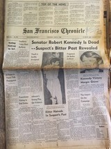 Newspaper San Francisco Chronicle Kennedy 1968 - $9.50