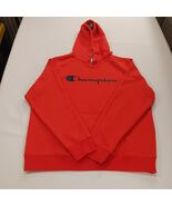 Champion RN#15763 Men's Orange Drawstring Hoodie Pullover Sweatshirt Siz... - $24.74