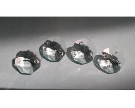 50Pcs Crystal  Octagonal Beads Chandelier Light Prisms Decor 14mm 1.2.3.4 Holes - £7.35 GBP+