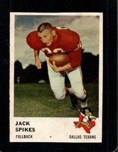 1961 Fleer #201 Jack Spikes Exmt Texans *X95096 - $10.54