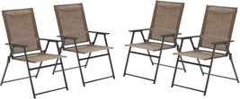 The Vicllax 4 Pc. Patio Folding Chair Set, Outdoor Portable, Is Availabl... - $160.93