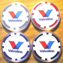 (1) Valvoline Poker Chip Golf Ball Marker Sample Set - 4 Chips - $22.95