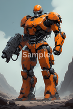 Orange Warden – Heavy-Class Desert Mech - €4,31 EUR