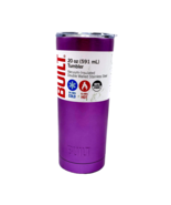 Double Wall Vacuum Insulated Tumbler Purple Stainless Steel 20 oz Travel... - £13.00 GBP