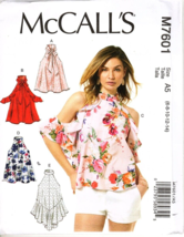 McCall&#39;s M7601 Misses 6 to 14 Cold Shoulder Tops and Tunics UNCUT Sewing... - $13.91