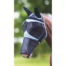 FlyGuard Pro Horse Fine Mesh Fly Mask With Airstream Ears Full Size - £15.78 GBP