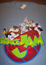 Wb Looney Tunes Space Jam Taz Bugs Bunny Marvin Aliens T-Shirt Mens Small New - $19.80