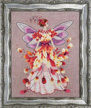 Faerie Spring Fling Cross Stitch Charts With Embellishment Pack - Nora Corbett - £27.68 GBP