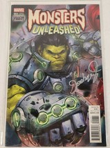 Monsters Unleashed 1 Variant Future Fight NM Signed By Jeehyung Lee Marvel 1:25 - £35.61 GBP