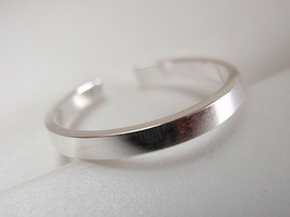 Plain Silver Band 925 Sterling Silver Toe Ring - £6.45 GBP