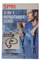 SPRI 3-IN-1 Resistance Tubes Medium Heavy Ultra Heavy Workout Sport Bands - £12.13 GBP