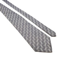 Zanzara Mens Necktie Designer Accessory Silver Office Work Casual Dad Gift - £14.94 GBP