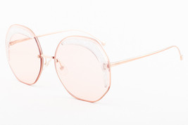FENDI 358 1N5 Pink Rose Gold / Coral Sunglasses FF 0358 1N5 63mm - £223.36 GBP