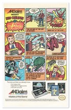 Acclaim Nintendo NES Wireless Remote Control Vintage 1989 Newsprint Magazine Ad - £7.61 GBP