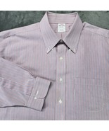 Brooks Brothers Dress Shirt Mens 17.5-33 Red Oxford Button Down Collar S... - $36.91 CAD