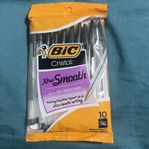 2015 BIC Cristal Xtra Smooth Ballpoint Pen-Medium Point (1.0mm)-10ct Bla... - $12.86
