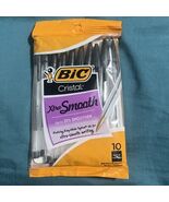 2015 BIC Cristal Xtra Smooth Ballpoint Pen-Medium Point (1.0mm)-10ct Bla... - $12.86