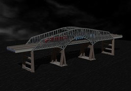 Bridge H0 scale trains Baltimore bridge reproduction File STL for 3D Pri... - £1.89 GBP