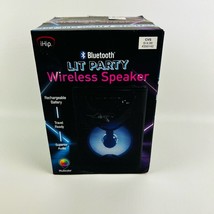 Lit Bluetooth Party  wireless speaker by iHip Multicolor 5x5x7&quot; New In Box  - $31.67