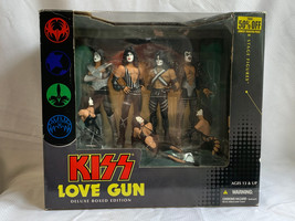 2004 McFarlane Toys Kiss Love Gun Deluxe Boxed Ed. Action Figure Display... - $217.75