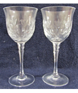 Set of Two Mikasa Westminster 7 1/4&quot; Tall Wine Glasses - $58.41