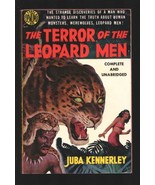 Terror Of The Leopard Men #339 1951-Avon-1st print paperback-Juba Kenner... - £244.28 GBP