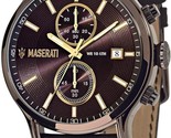 Maserati Herrenuhr R8871618006, Edelstahl, braunes Zifferblatt, analoge... - $199.63