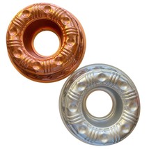 Vintage Copper and Aluminum Jello Gelatin Mold Fruit Cake Ring 3.5 Cup C... - $28.05