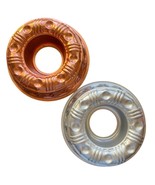 Vintage Copper and Aluminum Jello Gelatin Mold Fruit Cake Ring 3.5 Cup C... - £22.06 GBP