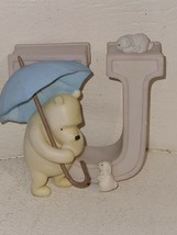 Disney Classic Winnie the Pooh Ceramic Alphabet Letter &quot;U&quot; Michel &amp; Co. - £14.70 GBP