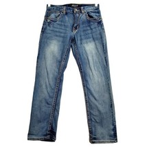 True Luck Men&#39;s Size 30x32 Straight Leg Jeans  Medium Wash Denim Gold St... - £15.49 GBP