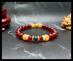Spanish Handmade Flag Color Gemstone Beaded Bracelet, Men's and Women's - $29.39